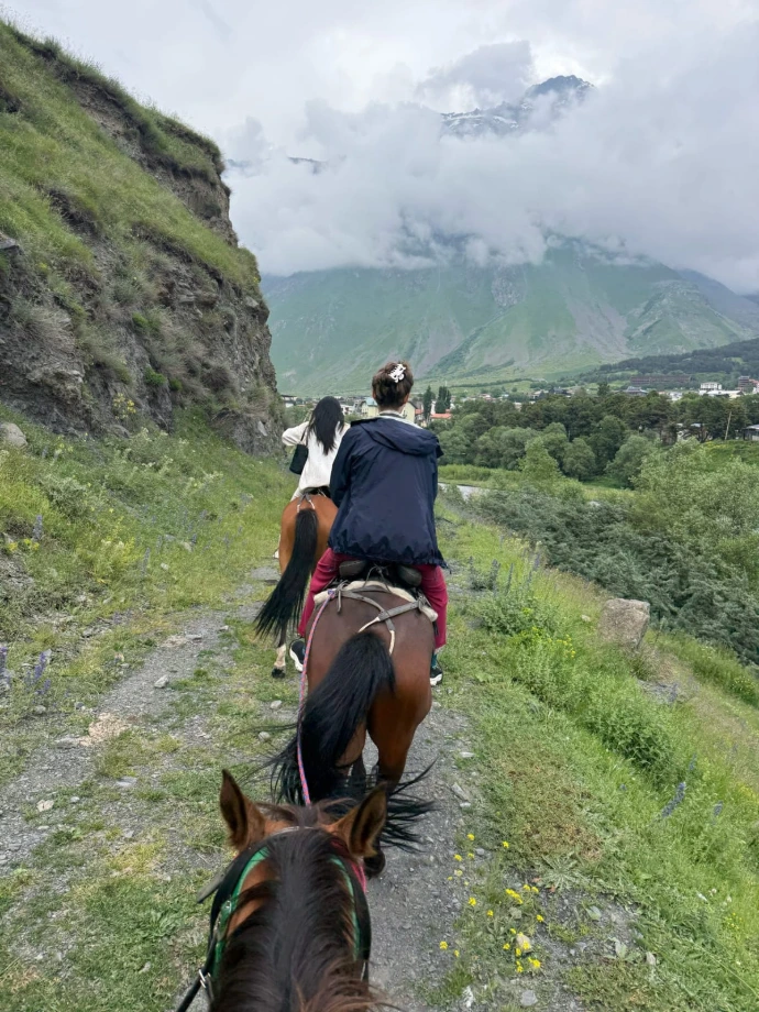 horse ride caucasus mountains